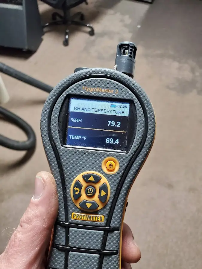 Moisture meter humidity assessment for Fire & Smoke Damage Restoration in Suffield